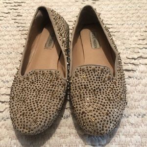 Gold studded Steve Madden Loafers